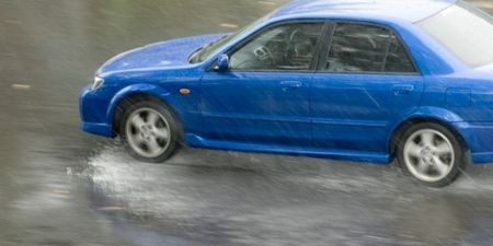 Driving in the wet: hydroplaning