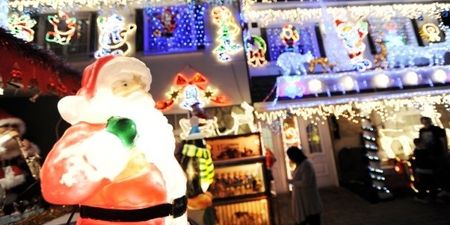 Picture: Woman uses Christmas lights to give her neighbours the finger