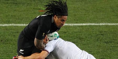 Video: Ouch! Ma’a Nonu destroys Colin Slade with an absolutely massive charge