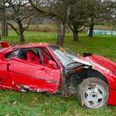 Petrol heads look away: Ferrari F40 destroyed