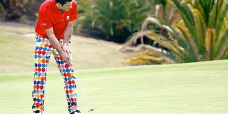 Luis Figo steps out in the most horrific golf gear imaginable
