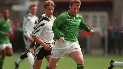 Irish Soccer’s Most Memorable Moments, No 43: John Sheridan hits the crossbar, World Cup 1994