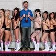 Video: Chris O’Dowd and lots of topless female trampolinists. It’s okay, it’s for a good cause
