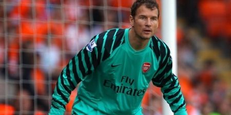 So Jens Lehmann was playing soccer and giving a pep talk to a local GAA team in Louth recently