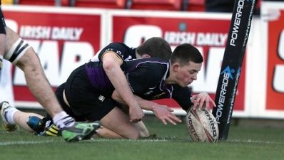 Video: The opening try in the cracker between Roscrea and Terenure today