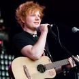 Video: Sheeran goes Ed over heels as he falls on stage