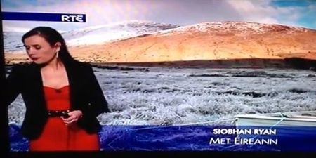 Hydrate to Articulate: RTE weather woman caught unawares