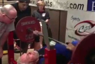 Video: Just a 91-year old bench pressing a world record 85kg, no biggie