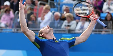 Pic: Andy Murray may have won more than he bargained for at the Queens Club