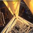 This POV crane-climbing video is definitely not for the faint hearted