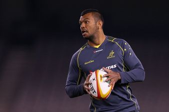 Look out for the controversial ‘Let’s go on the beer Kurtley Beale’ Irish flag at the Lions match today