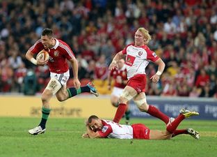 Lions Pic of the Day: Tommy Bowe leaves Quade Cooper for dead. Now let’s all hope he’s OK