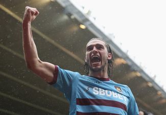 Andy Carroll was very, very, VERY excited about his West Ham return