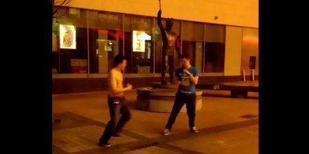 Video: Drunken Limerick mates fight it out in a hilarious quote-laden scrap
