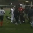 Video: Pepper spray, pick-axes and baseball bats wielded in mass brawl at French amateur game