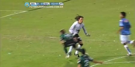 Video: This goalkeeper showed little or no respect to opponent’s private area