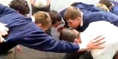 Video: A simple but quite brilliant rugby prank in an Irish schoolyard