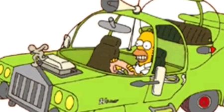 Video: Remember the car that Homer made in The Simpsons? Someone’s gone and built it. For realsies.