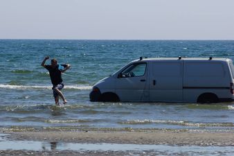Pic: Life’s not a beach for these van owners