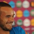 Video: Wesley Sneijder’s back-heeled goal for Holland today was a bit class