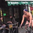Video: Would you cycle through Wexford in a pair of speedos for €170? This guy did…