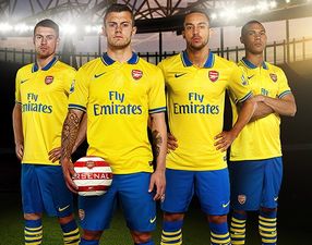 Pictures: Arsenal’s new away kit launched today
