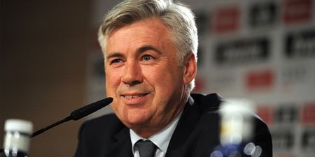 Pic: Carlo Ancelotti looked absolutely bored out of his mind at a press conference today