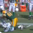 Video: Jaysus, this is a fairly monster hit from the Canadian Football League