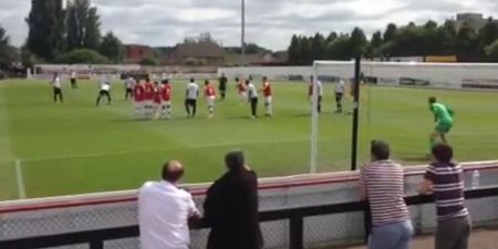 Video: Cheeky free kick routine undoes Arsenal, but is it a legal goal?