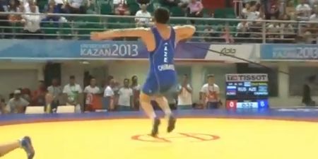 Video: Wrestler has the most epic celebration dance you’ll see today