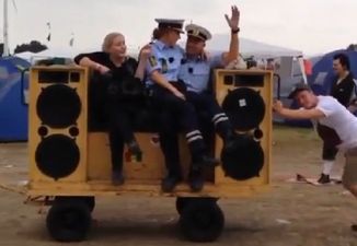 Video: The Danish Bacon brilliantly show us how you really police a music festival