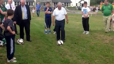 Video: Johnny Giles trying his hand (or foot) at Footgolf in Mayo