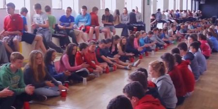 Video: 600 Gaeltacht students with a cup-tacular version of When I’m Gone from Perfect Pitch