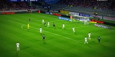 Video: Lyon score a cracking no look volley against Real Madrid