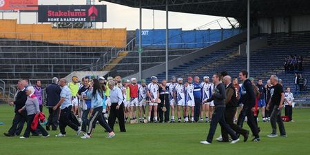 Pics: Fans at the Munster minor hurling final invade the pitch… before the game had even started