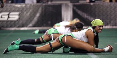 Video: How to make a memorable entrance in Lingerie Football