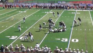 Video: High school kid scores the most ridiculous TD you’ll see today