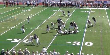 Video: High school kid scores the most ridiculous TD you’ll see today