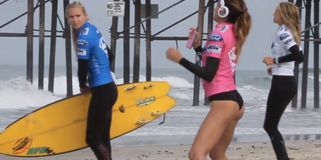 Video: Pro-surfer Anastasia Ashley has one seriously sexy warm-up routine