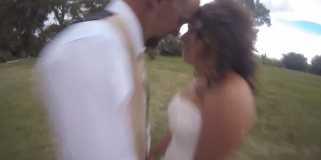 Video: Quadcopter ruins romantic pre-wedding photo shoot…