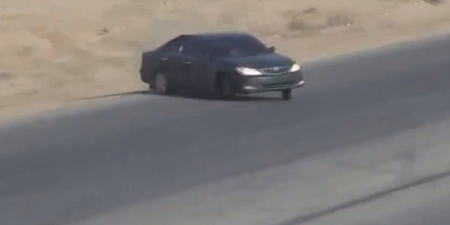 Video: Amateur drifting on an open highway goes horribly wrong