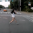 Video: Don’t use your phone when crossing the road…