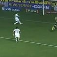 Video: A brilliant bicycle kick goal from Brazil last night