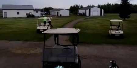 Video: Canadian golfer knocks opponent out after argument; is then immediately overcome with remorse