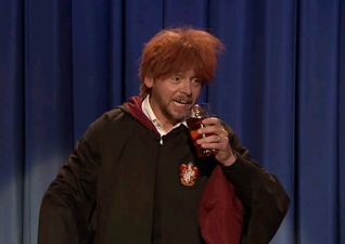 Video: Simon Pegg as a drunk Ron Weasley singing Happy Birthday to Harry Potter on Jimmy Fallon