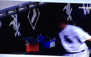 Video: Baseball player takes out his frustrations on a cooler