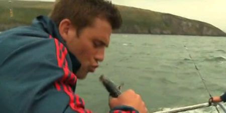Video: Munster players gone fishin’ in Dingle yesterday evening