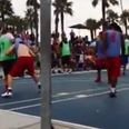 Video: Brilliantly cheeky basketball trick move in Venice Beach