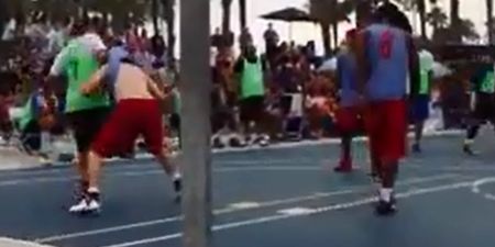 Video: Brilliantly cheeky basketball trick move in Venice Beach