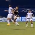 Video: A Dinamo Zagreb player was sent off 30 seconds after coming on as a sub last night